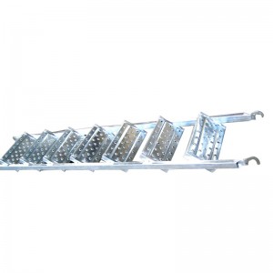 Horganyzott állványkeret acél lépcső 450 X 2514mm